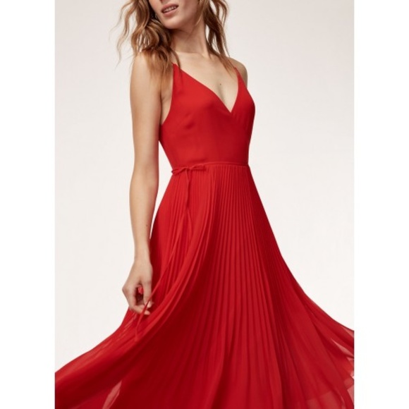 aritzia red dress